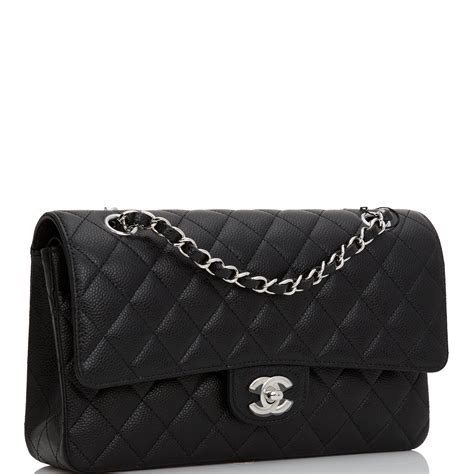 chanel bag silver hardware|chanel bag black and silver.